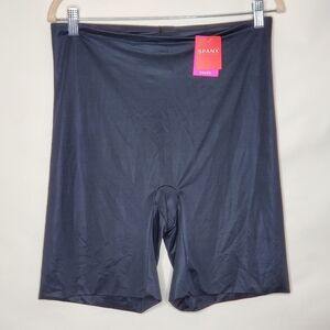 Spanx Power Conceal Her Mid-Thigh Short Size 2X Black Lightweight Hi-Rise NEW